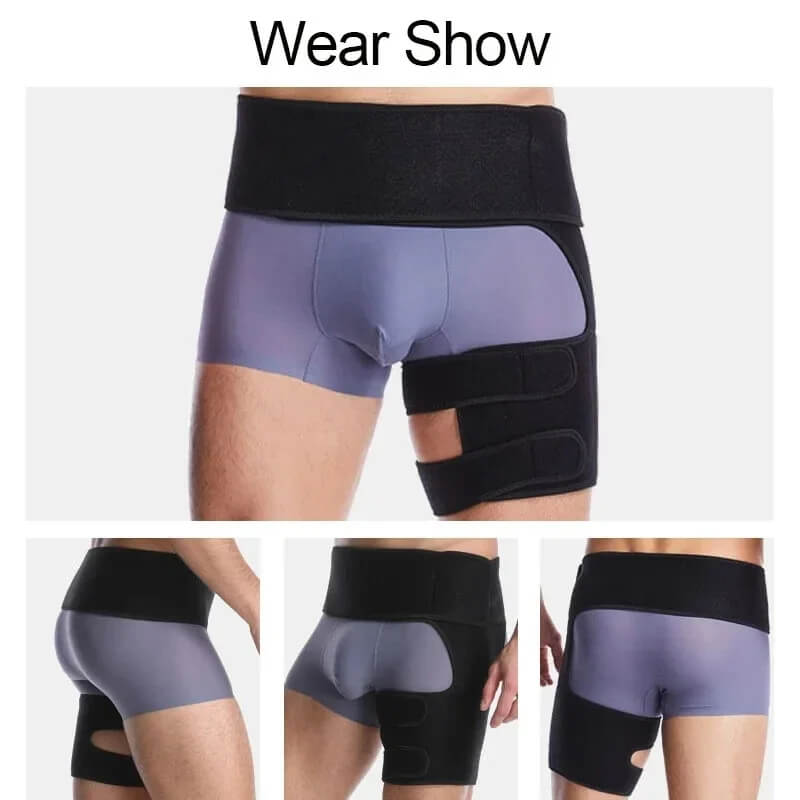 Hip Stabiliser with Focused Compression for Hip Alignment and Support