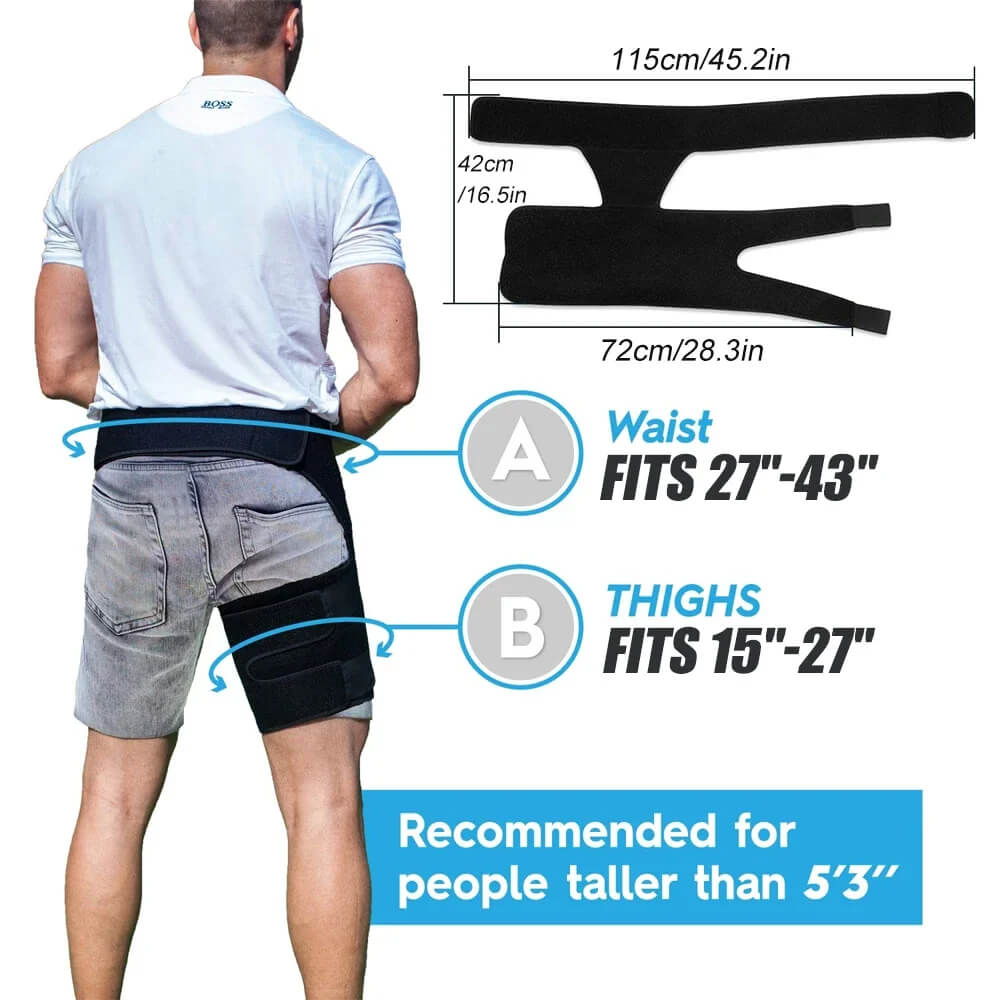 Hip Stabiliser with Focused Compression for Hip Alignment and Support