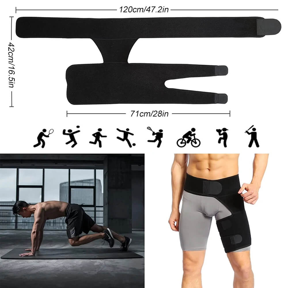 Hip Stabiliser with Focused Compression for Hip Alignment and Support