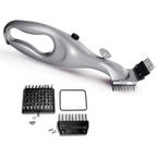 BBQ Steam Cleaning Brush - Ergonomic, Chemical-Free, Silver, 45.72cm, view 6