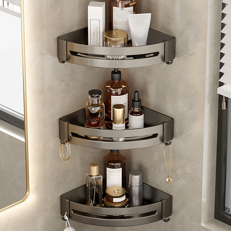 Contemporary Aluminium Bathroom Accessory Set - Grey, Rust Resistant, view 101