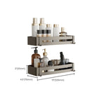 Contemporary Aluminium Bathroom Accessory Set - Grey, Rust Resistant, view 11