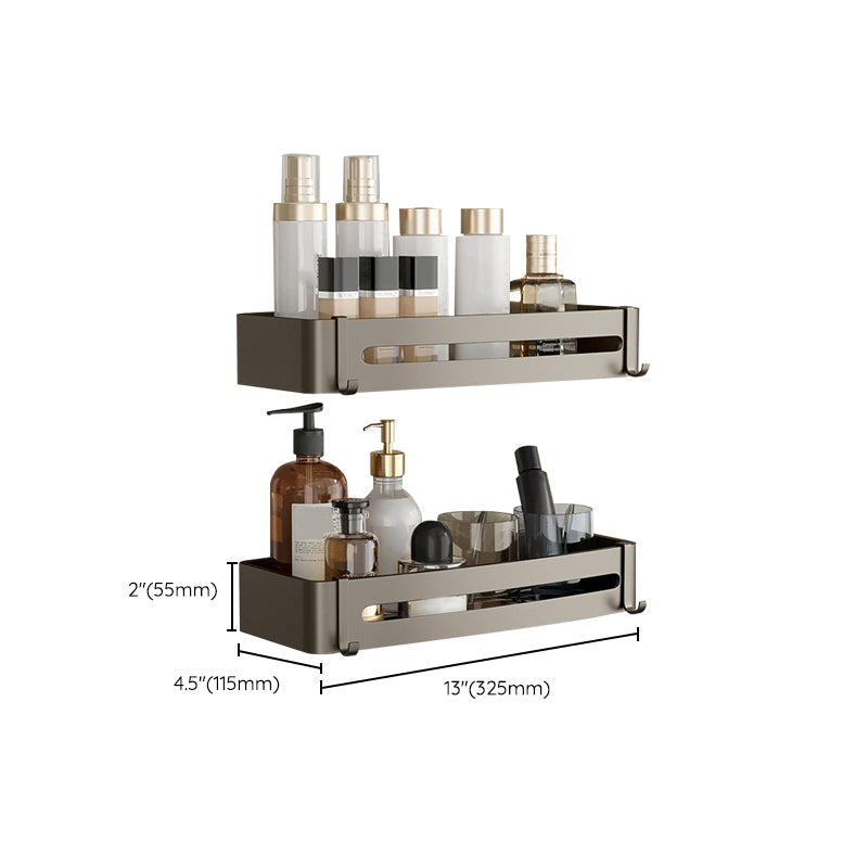 Contemporary Aluminium Bathroom Accessory Set - Grey, Rust Resistant, view 20