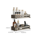 Contemporary Aluminium Bathroom Accessory Set - Grey, Rust Resistant, view 20