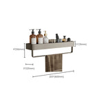 Contemporary Aluminium Bathroom Accessory Set - Grey, Rust Resistant, view 24
