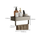 Contemporary Aluminium Bathroom Accessory Set - Grey, Rust Resistant, view 26