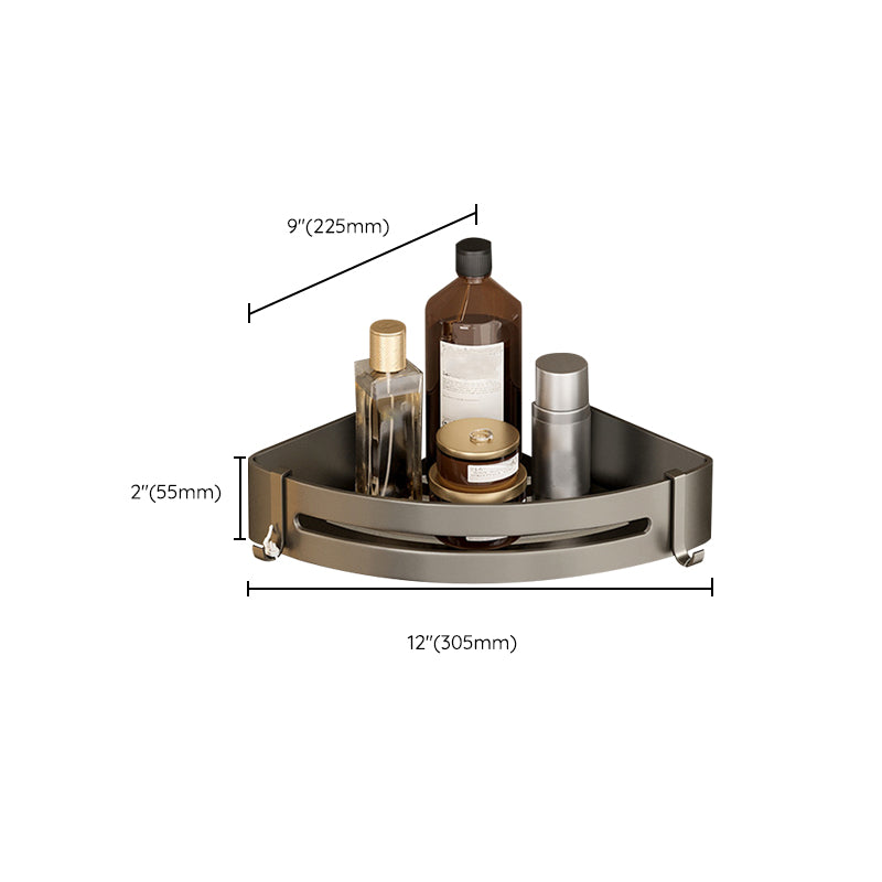 Contemporary Aluminium Bathroom Accessory Set - Grey, Rust Resistant, view 32
