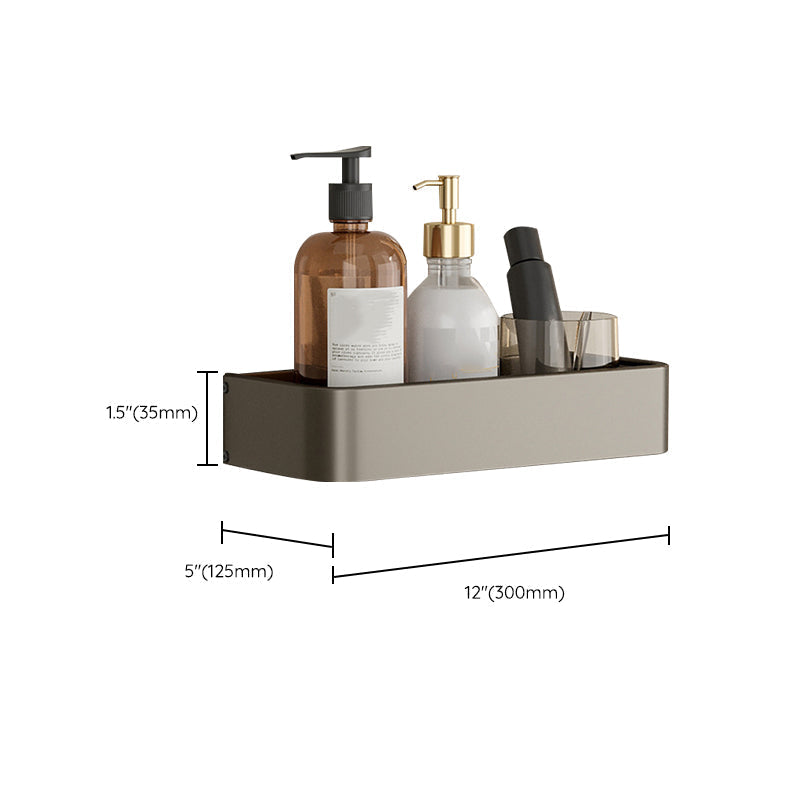 Contemporary Aluminium Bathroom Accessory Set - Grey, Rust Resistant, view 41