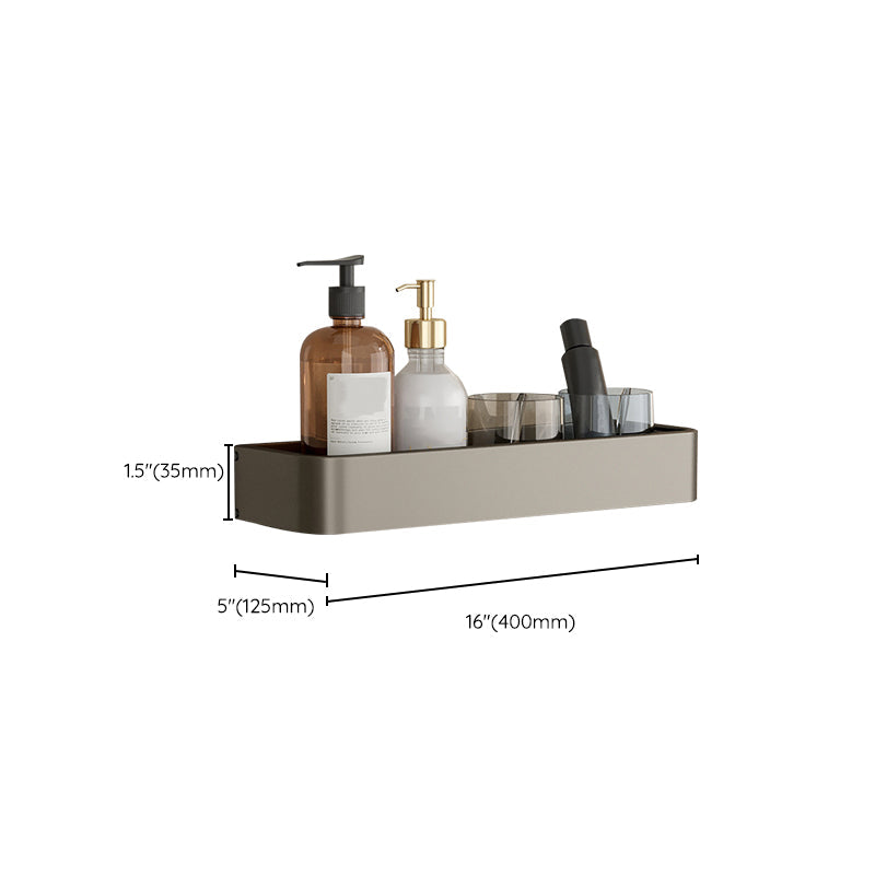 Contemporary Aluminium Bathroom Accessory Set - Grey, Rust Resistant, view 53