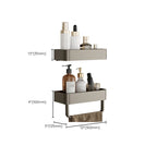 Contemporary Aluminium Bathroom Accessory Set - Grey, Rust Resistant, view 55