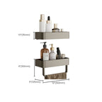 Contemporary Aluminium Bathroom Accessory Set - Grey, Rust Resistant, view 57