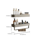 Contemporary Aluminium Bathroom Accessory Set - Grey, Rust Resistant, view 58