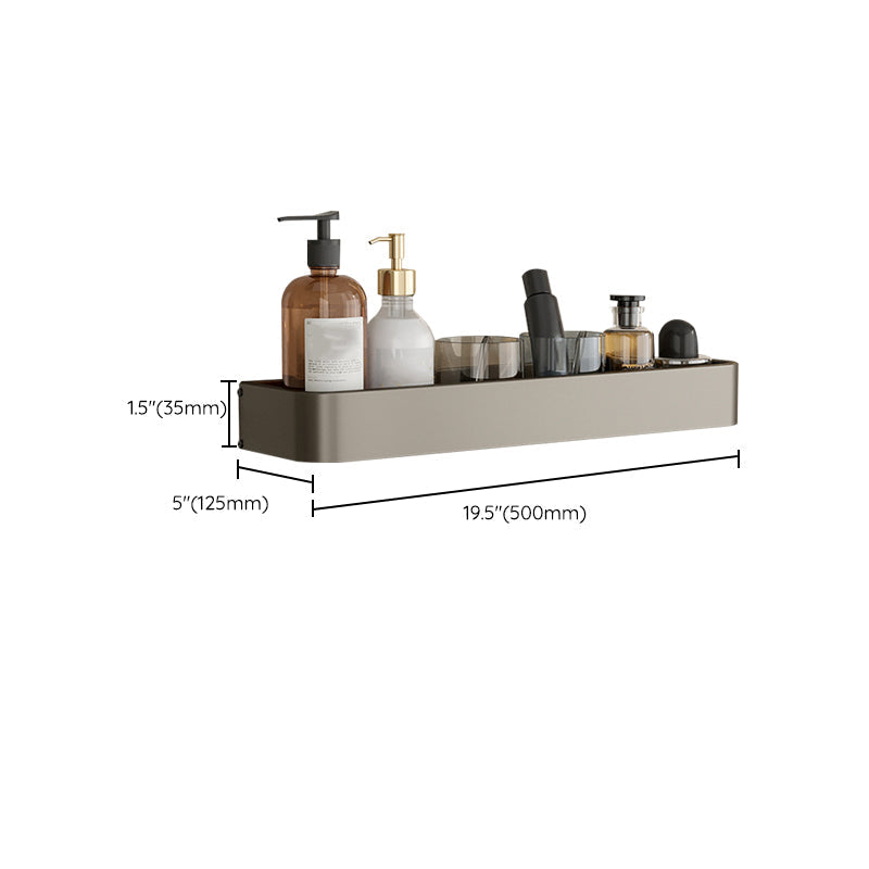 Contemporary Aluminium Bathroom Accessory Set - Grey, Rust Resistant, view 60