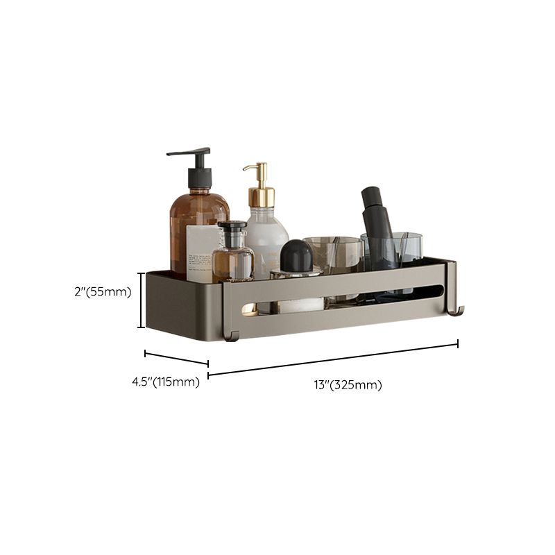 Contemporary Aluminium Bathroom Accessory Set - Grey, Rust Resistant, view 61