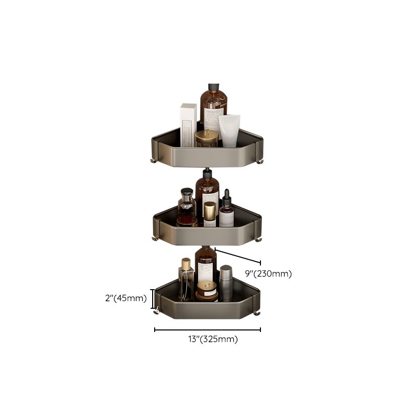 Contemporary Aluminium Bathroom Accessory Set - Grey, Rust Resistant, view 62