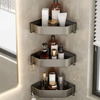 Contemporary Aluminium Bathroom Accessory Set - Grey, Rust Resistant, view 63