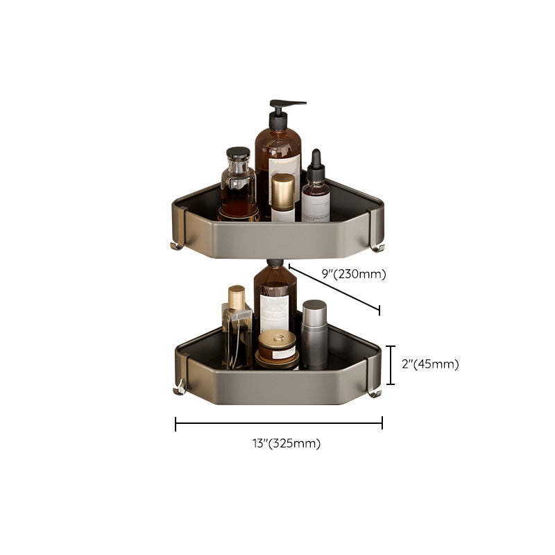 Contemporary Aluminium Bathroom Accessory Set - Grey, Rust Resistant, view 64