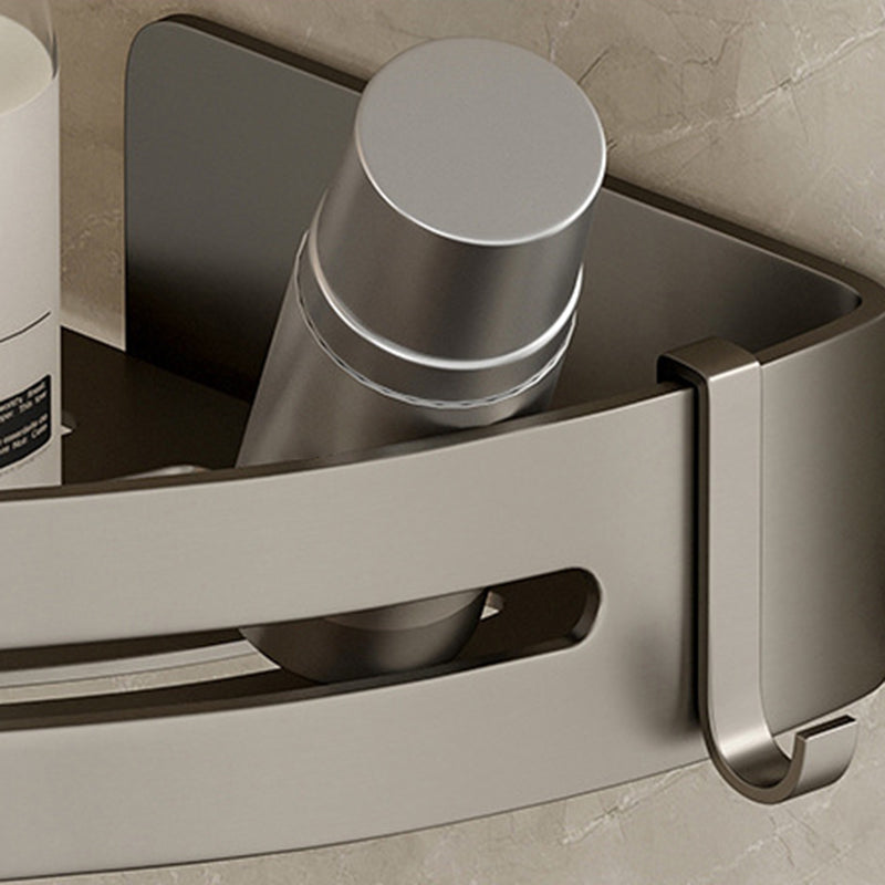Contemporary Aluminium Bathroom Accessory Set - Grey, Rust Resistant, view 65