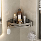 Contemporary Aluminium Bathroom Accessory Set - Grey, Rust Resistant, view 81