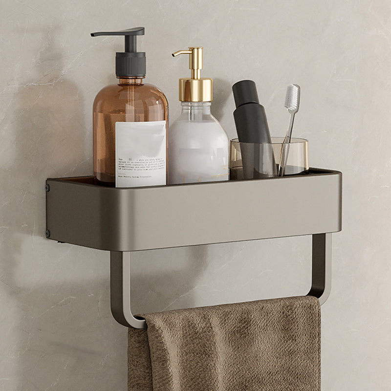 Contemporary Aluminium Bathroom Accessory Set - Grey, Rust Resistant, view 82
