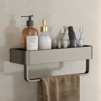 Contemporary Aluminium Bathroom Accessory Set - Grey, Rust Resistant, view 86