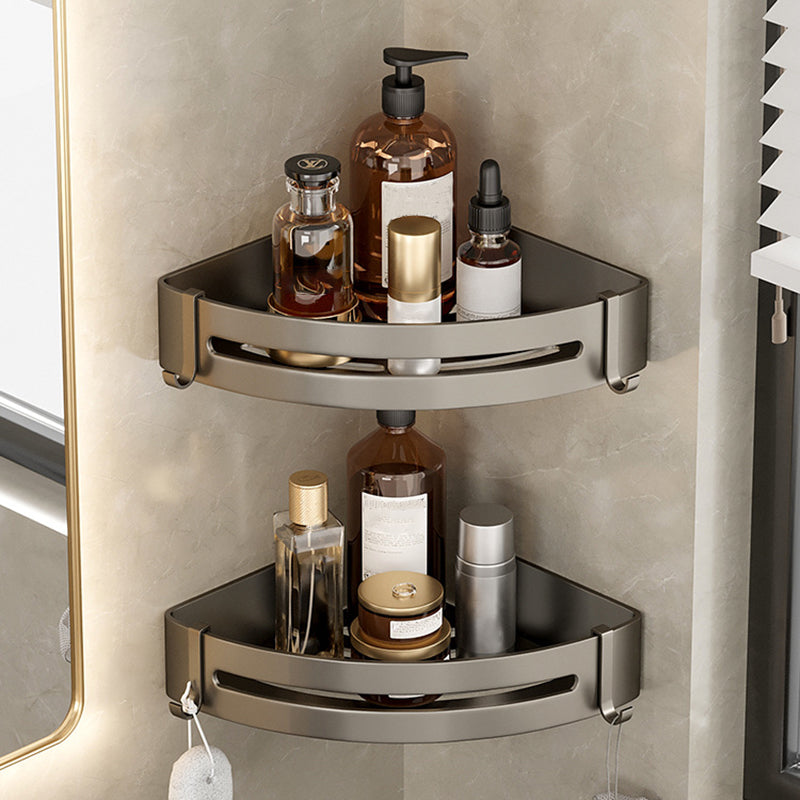 Contemporary Aluminium Bathroom Accessory Set - Grey, Rust Resistant, view 94