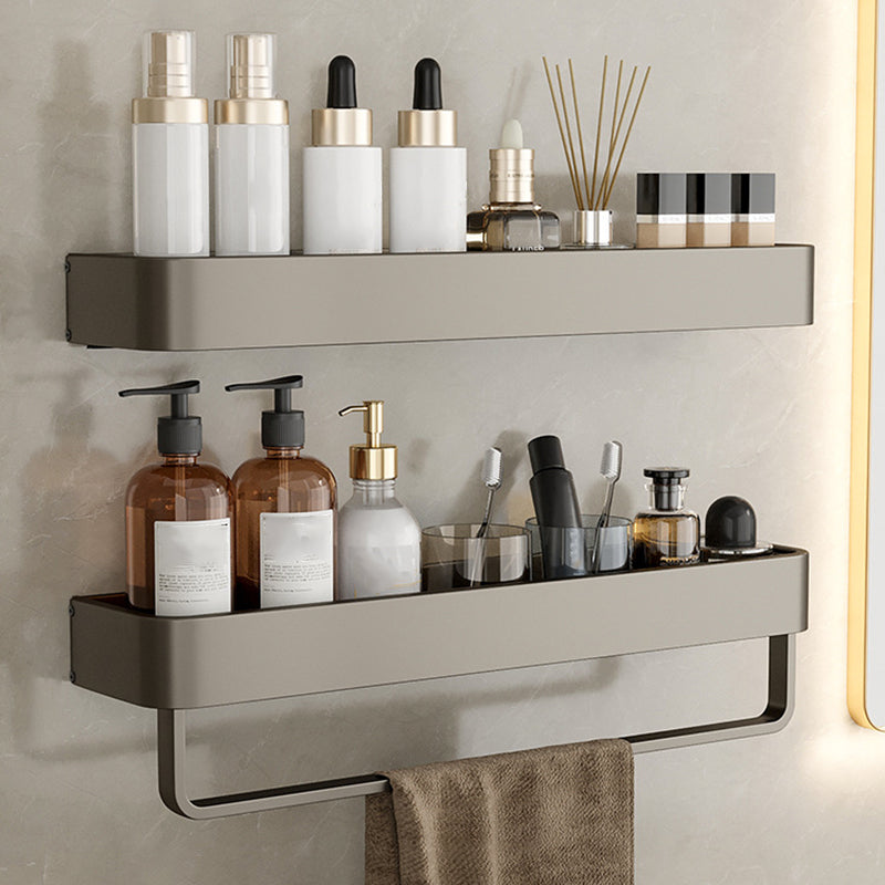 Contemporary Aluminium Bathroom Accessory Set - Grey, Rust Resistant, view 98