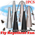 Fly Repellent Fan for Indoor Outdoor Use - ABS, USB or Battery Powered, view 5