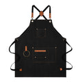 Canvas Sleeveless Apron Waterproof Oil-proof - Thick Cotton, Unisex Adjustable, view 4