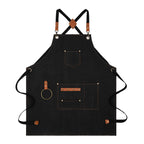 Canvas Sleeveless Apron Waterproof Oil-proof - Thick Cotton, Unisex Adjustable, view 4