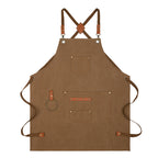 Canvas Sleeveless Apron Waterproof Oil-proof - Thick Cotton, Unisex Adjustable, view 6