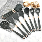 12-Piece Gold-Coated Kitchen Utensil Set - Durable, Luxury Finish, view 4