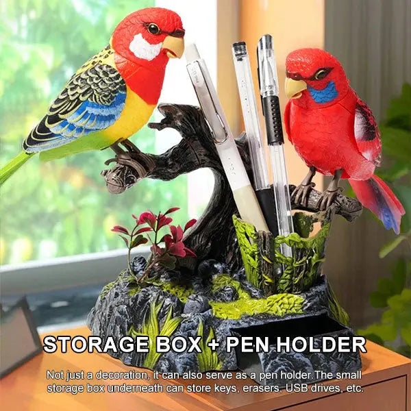 Sound Activated Bird Decoration for Garden or Patio - Plastic, 11 cm, view 2