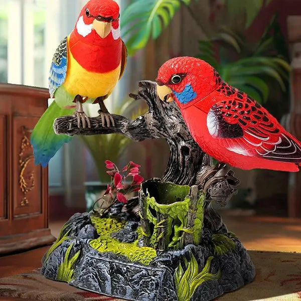 Sound Activated Bird Decoration for Garden or Patio - Plastic, 11 cm, view 3