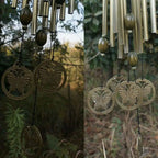 Large Stainless Steel Wind Chime for Garden or Balcony - Copper, 60 cm, view 2