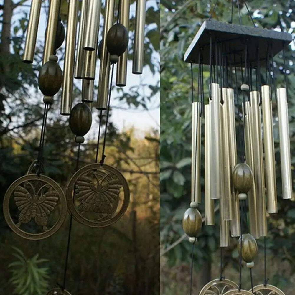 Large Stainless Steel Wind Chime for Garden or Balcony - Copper, 60 cm, view 3