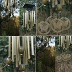 Large Stainless Steel Wind Chime for Garden or Balcony - Copper, 60 cm, view 4
