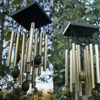 Large Stainless Steel Wind Chime for Garden or Balcony - Copper, 60 cm
