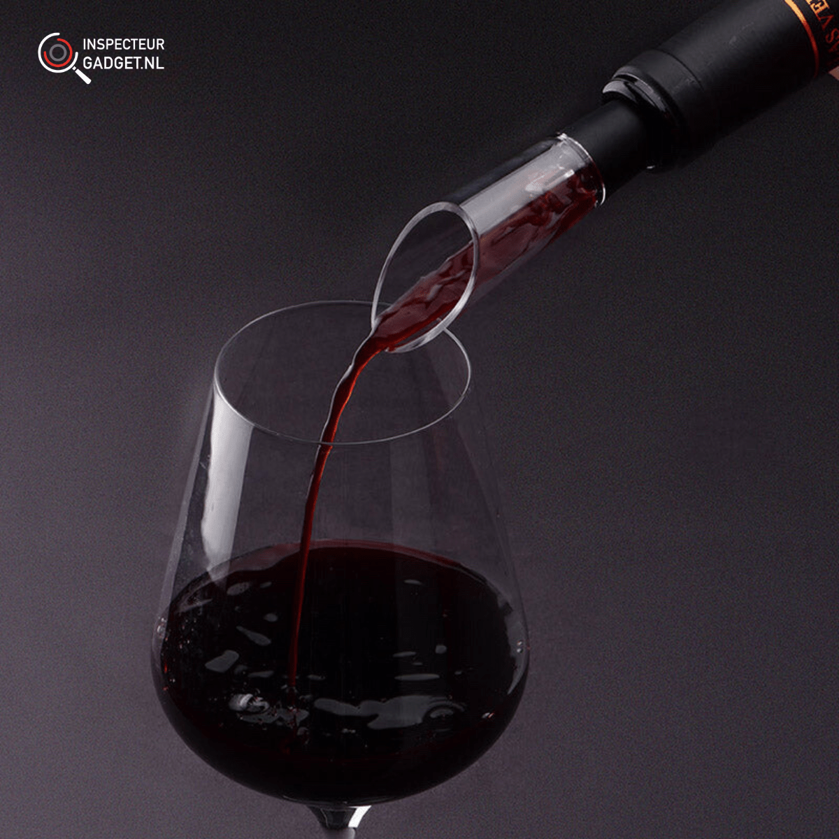 4-in-1 Electric Wine Opener Set - Stainless Steel, Rechargeable, Vacuum Stopper, view 5