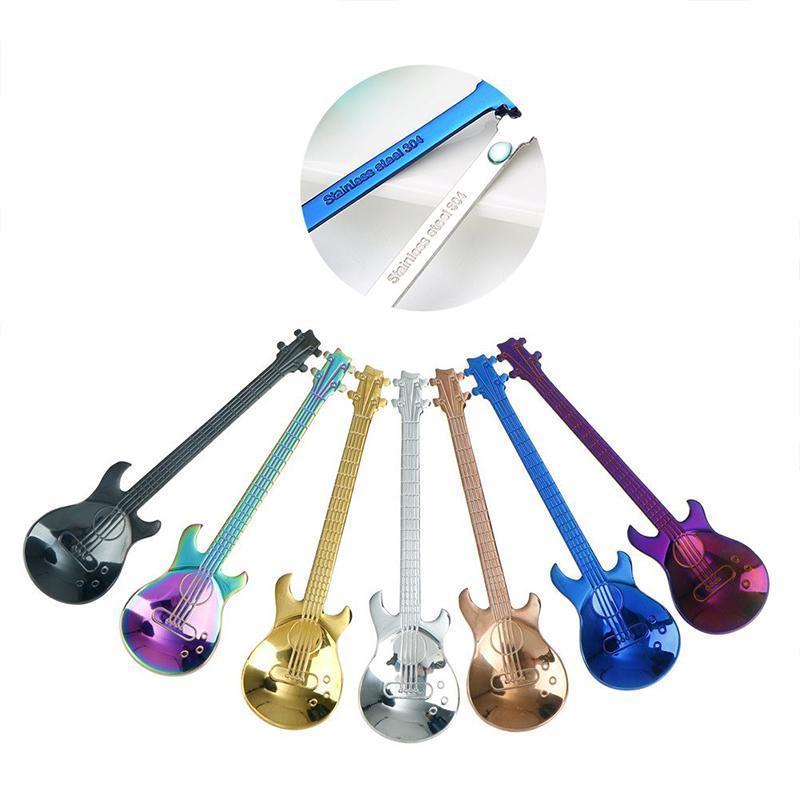 Stainless Steel Guitar Spoon - 12cm, Seven Colour Options, view 9