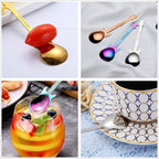 Stainless Steel Guitar Spoon - 12cm, Seven Colour Options