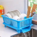 Kitchen Countertop Dish Drainer Rack - Plastic, 44x31x18cm, view 12