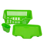 Kitchen Countertop Dish Drainer Rack - Plastic, 44x31x18cm, view 6
