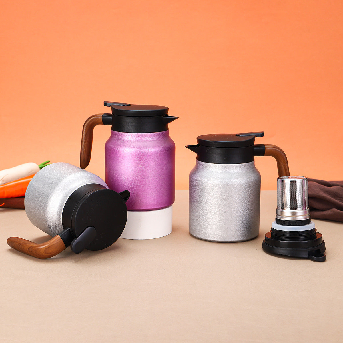 Women’s Insulated Kettle with Practical Spout - Double-Walled, Ergonomic Handle
