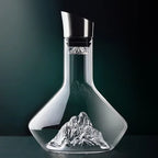 Wine Decanter Crystal Glass - 1500ml, Lead-Free, Modern Design, view 6