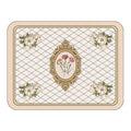 Kitchen Drain Pad Absorbent Drying Mat - Polyester, Floral Pattern, view 6