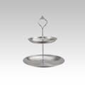 Stainless Steel Triple Serving Plate for Parties - Elegant Design