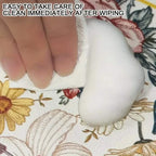 Floral Sink Faucet Absorbent Mat - Leather Surface, 38x13cm, view 10