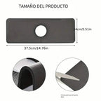 Floral Sink Faucet Absorbent Mat - Leather Surface, 38x13cm, view 4