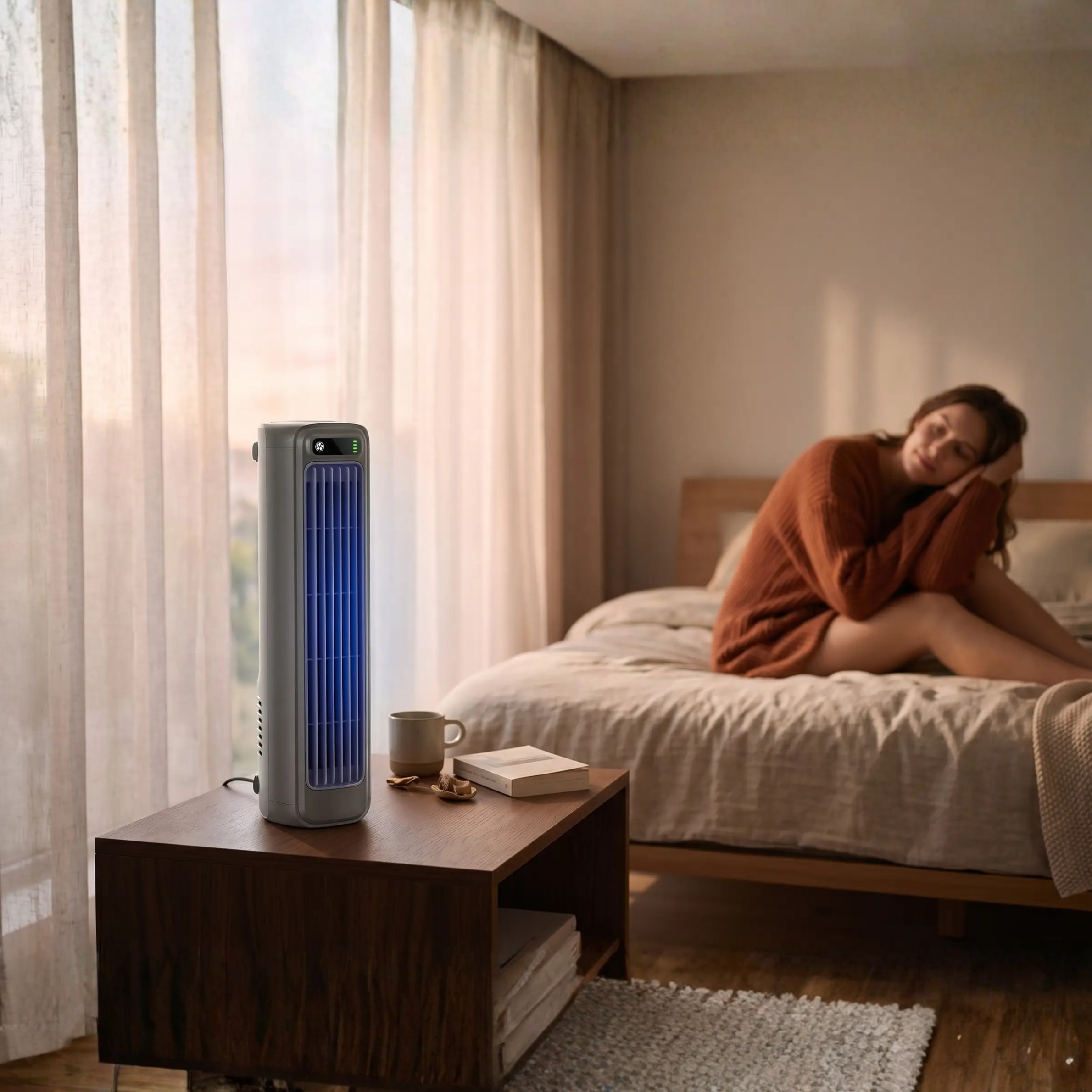 Portable Air Conditioner with 12-Hour Battery - Desktop or Wall-Mountable, view 4